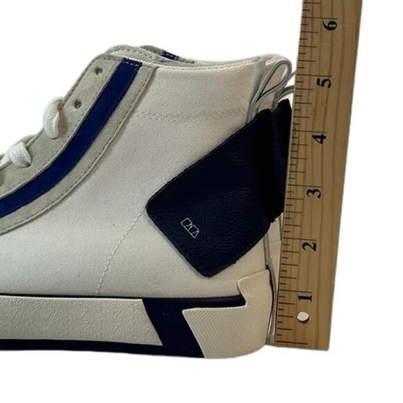 ZARA Blue & White High Top Ankle Tennis Shoes SZ 37 - Picture 7 of 12